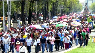 Protesta de maestros en México. Cortesía CNTE