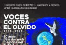 Voces contra El Olvido sábado 30 de julio de 2022