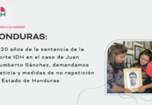 A 20 años de la sentencia en el caso Juan Humberto Sánchez el estado hondureño sigue sin cumplir su responsabilidad